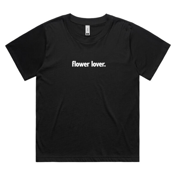 Flower Lover (white text) - Women's Tee Thumbnail